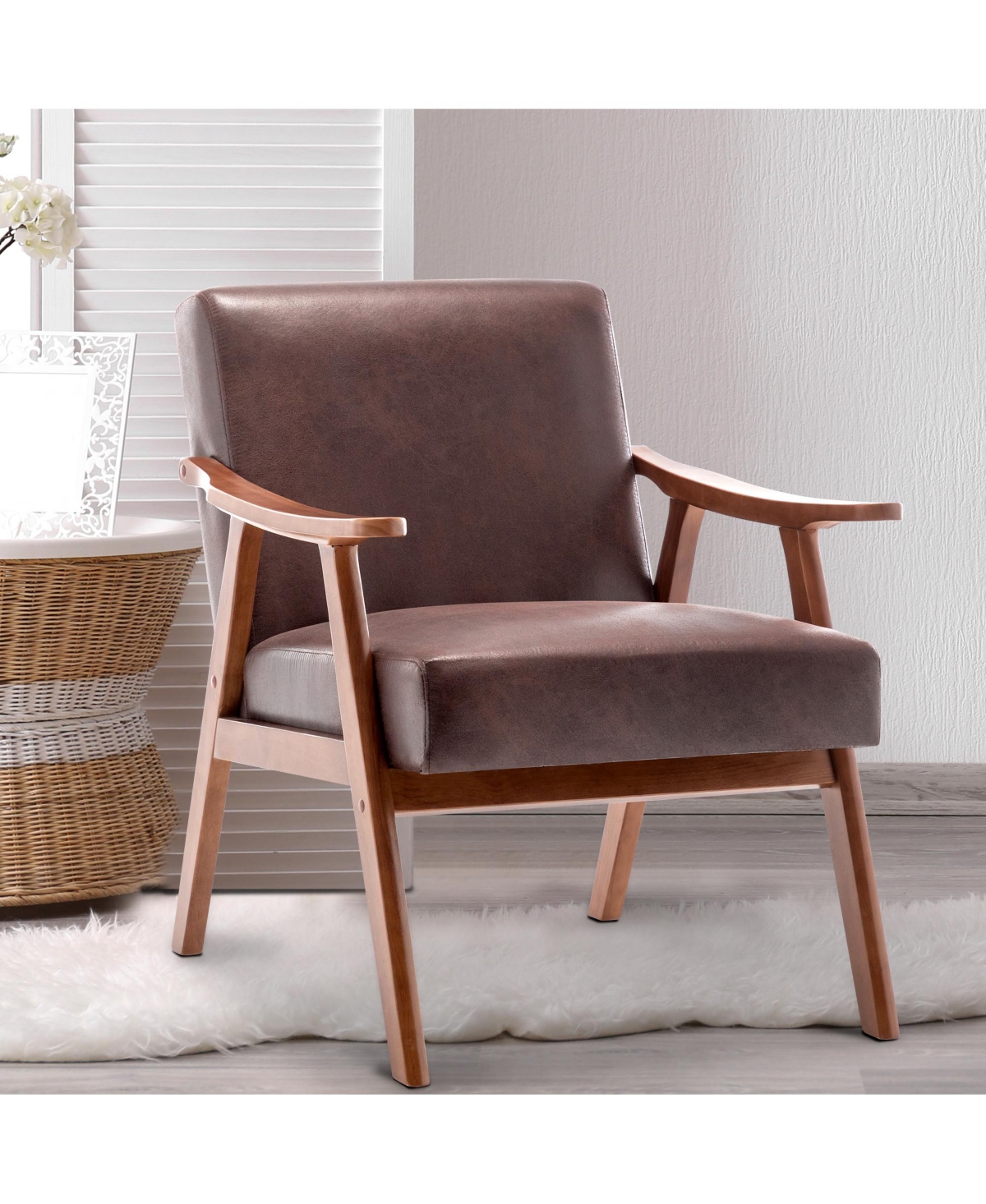 Jujabu Living Room Chair with Solid Wood Frame