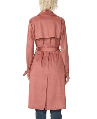 Women's kimi + kai Long Faux Suede Trench Coat