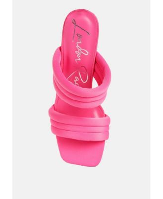 Womens New Crush Quilted Spool Heel Sandals