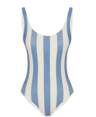 Women's Polo Striped Swimsuit