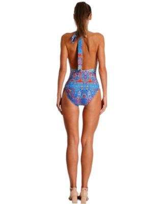 Women's Wrap One Piece Swimsuit- Rossie