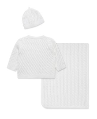 Baby Boys' and Girls' Cardigan, Blanket and Hat Gift, 3-Piece Set