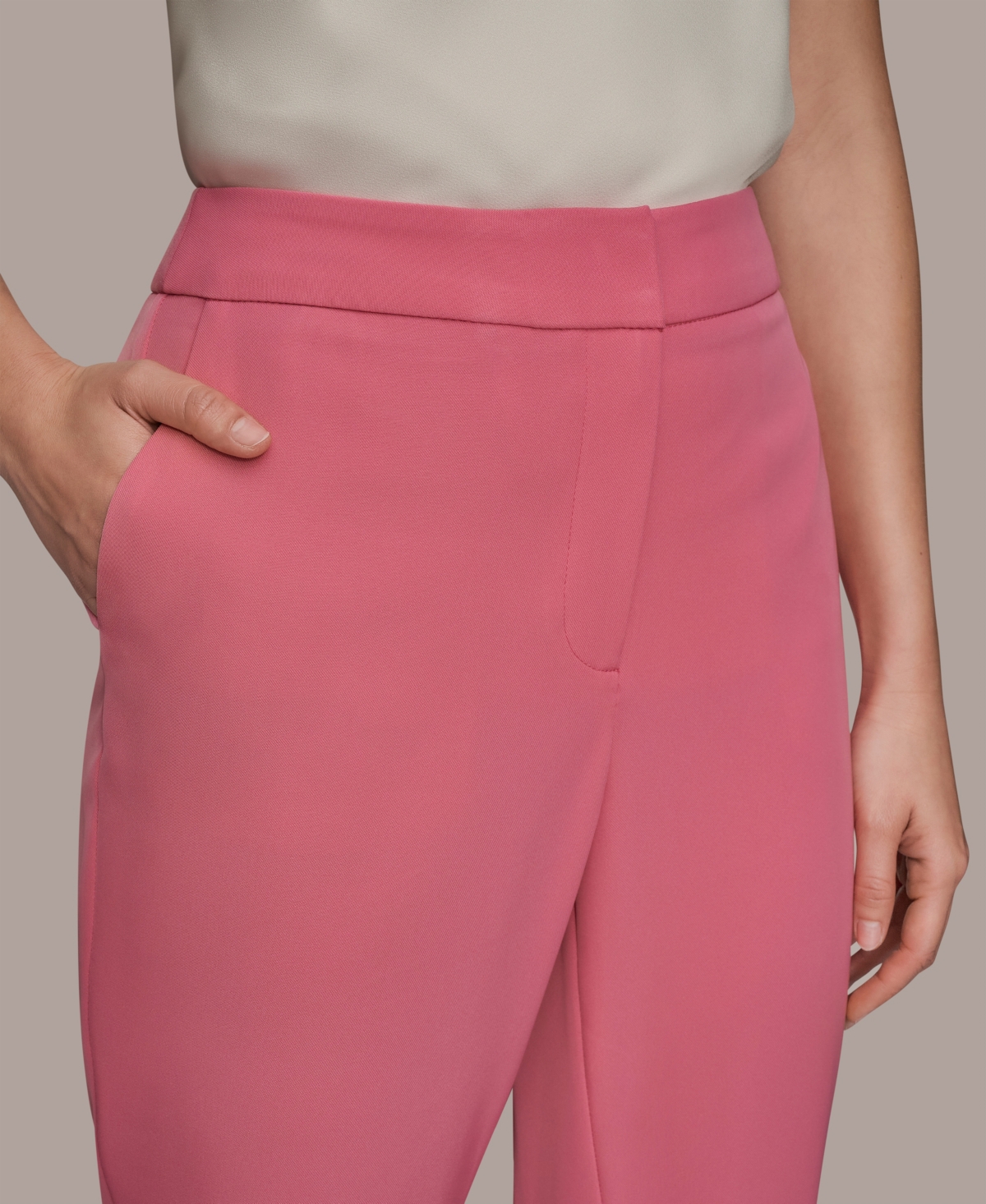 Donna Karan New York Women's Straight-Leg Ankle-Length Pants