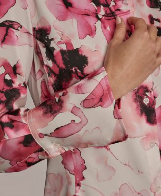 Women's Floral Print Long Sleeve Top