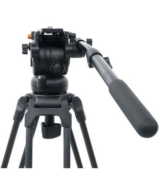 E-Image EG05C2 3-Section Carbon Fiber Tripod with GH05 Fluid Video Head and Mid-Level Spreader
