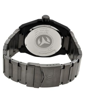 Men's TM-416061 CORAL  Quartz 3 Hand Black Dial Watch