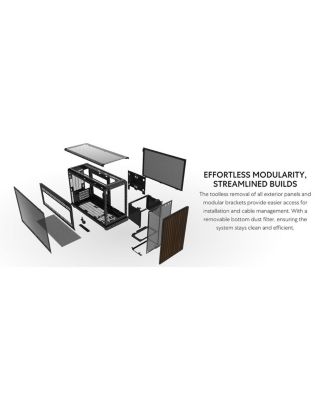 Lian-LI CS A3-mATX-WD Black Mini tower MicroATX Chassis Retail
