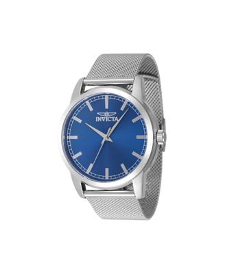 Men's 48502 Celestial Quartz 3 Hand Blue Dial Watch