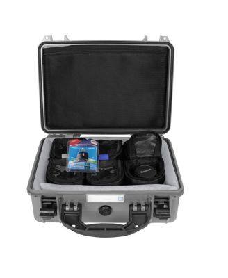 PB-24LENS46P Hard Case with 6x 4" Padded Lens Cups for DSLR Camera