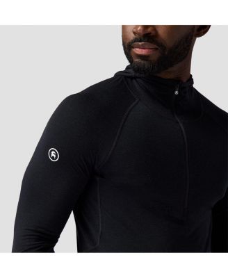 Men's Cedars RWS Merino Lt-Wt Baselayer 1/2-Zip Scuba Top Lightweight Long Underwear Tops