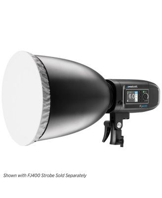 45-Degree Deep Focus Reflector with Honeycomb Grids & Diffusion, Bowens-Mount, Silver/Black