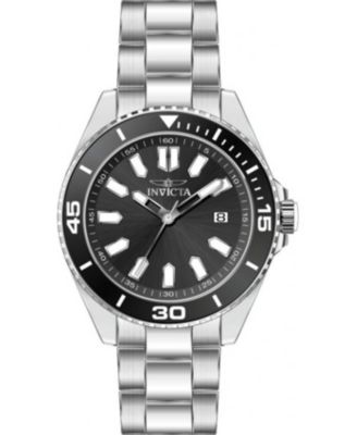 Men's 46316 Pro Diver Quartz 3 Hand Black Dial Watch