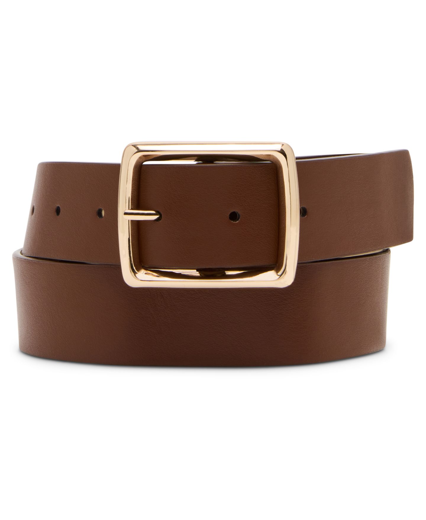 Женские ремни Steve Madden 2 Piece Smooth and Textured, цвет: Коричневый / Чёрный — фото 3