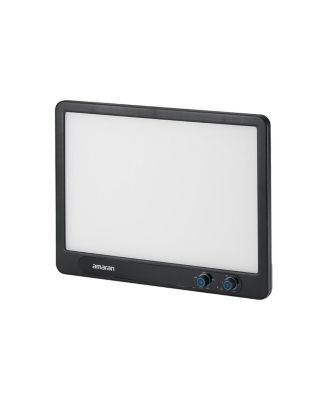 Verge 26W Bi-Color LED Light Panel, Charcoal, Bundle with Base Stand and Desk Clamp Stand