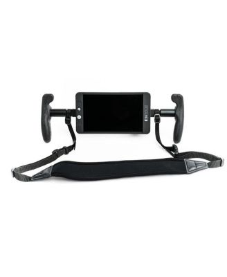 Lightweight Black Rubber Handles with Neoprene Neck Strap for Monitor