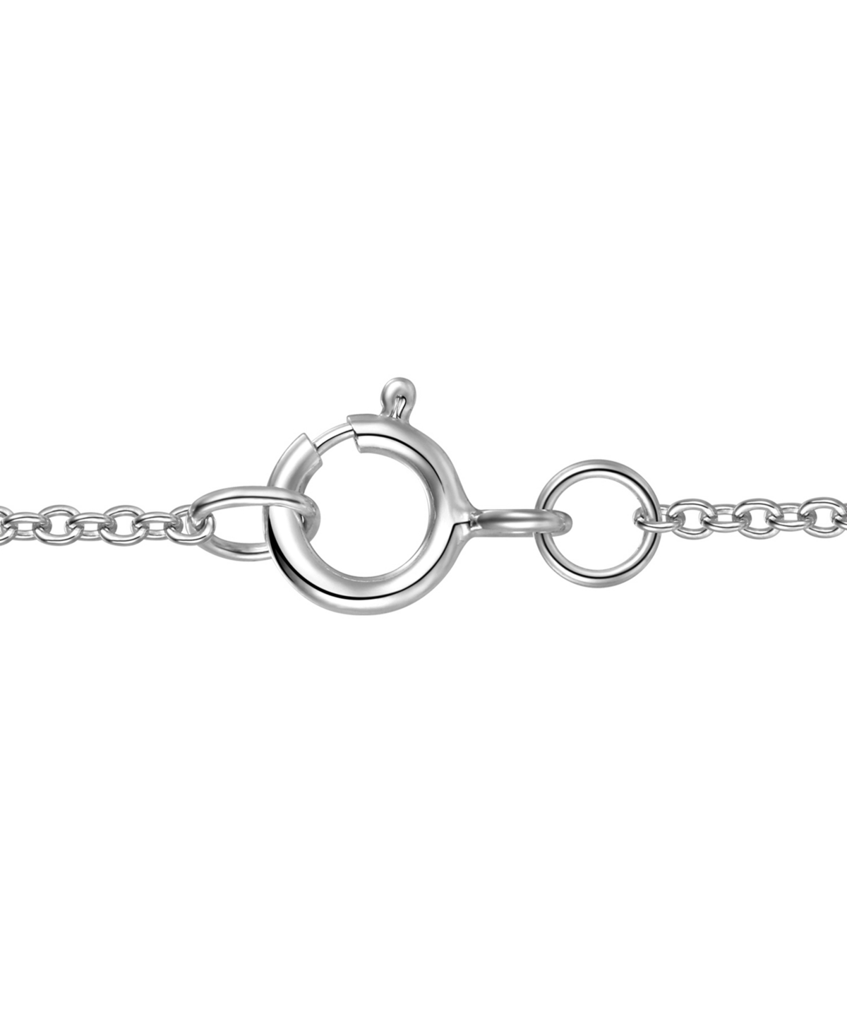 Macy's Lab-grown Sapphire Pendant Necklace (1-1/5 Ct. T.w.) In Sterling Silver In Blue