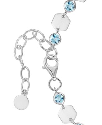 Blue Topaz Luna Bracelet (2 ct. t.w.) in Sterling Silver