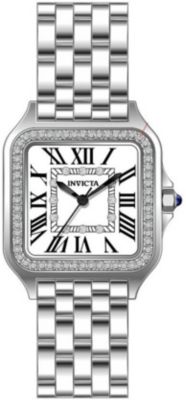Women's 48994 Angel Quartz 3 Hand Silver Dial Watch