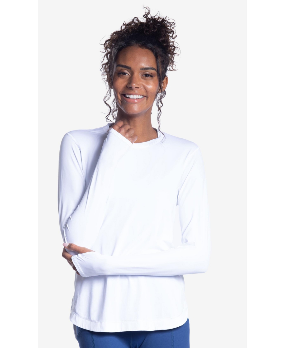 BloqUV Women's Upf 50+ Sun Protective Relaxed Scallop Top