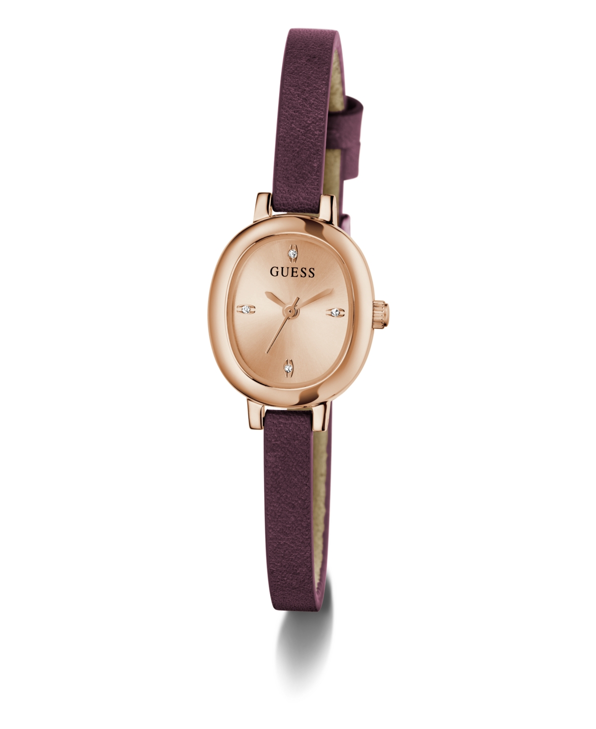 Guess Women's Rose Gold-tone Analog Watch, 21mm In Gold