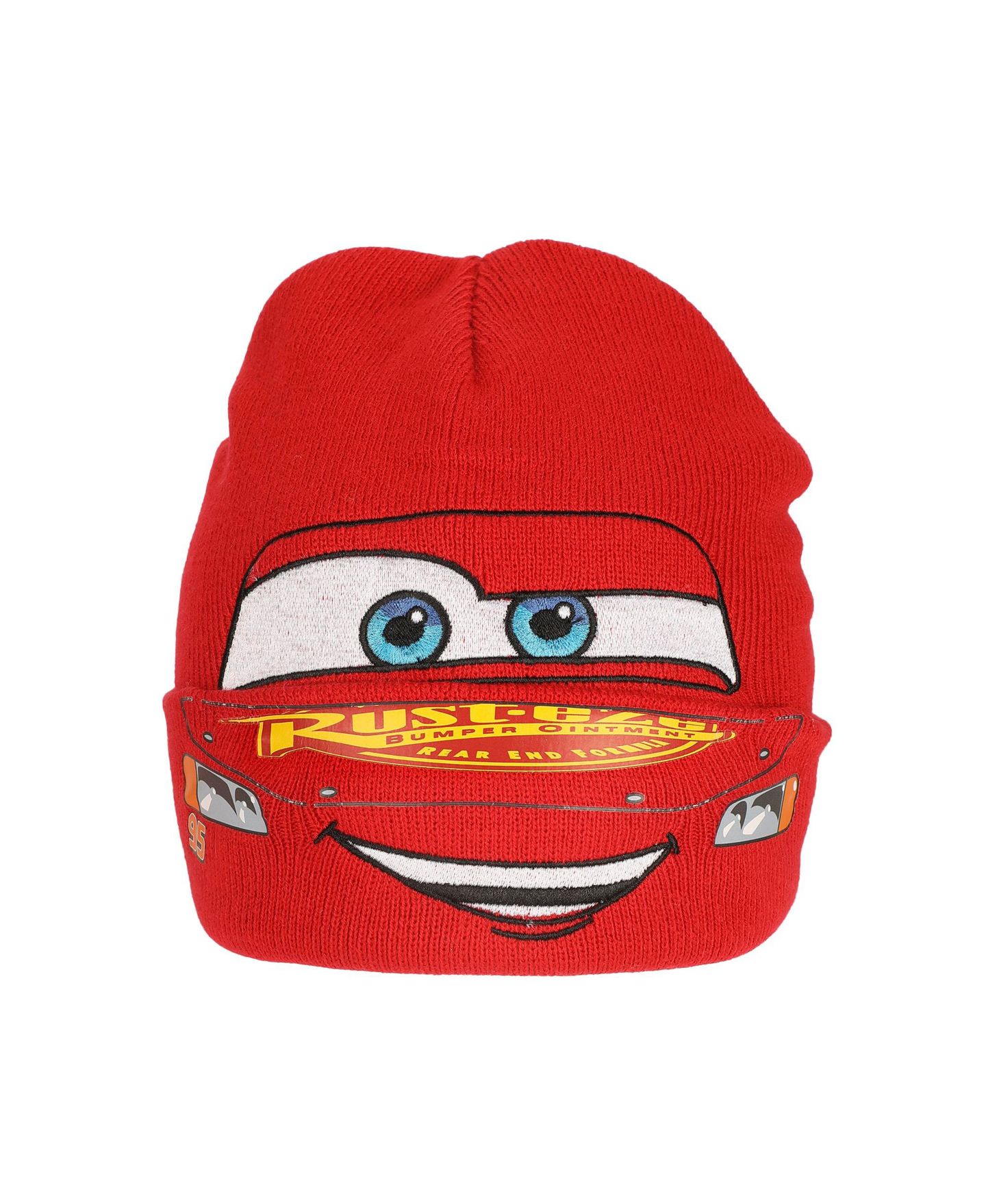 Мужская шапка Cars Lightning Mcqueen Face Cuff Beanie — фото 6