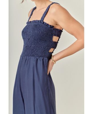 Women's Elastic Strap Detail Jumpsuit