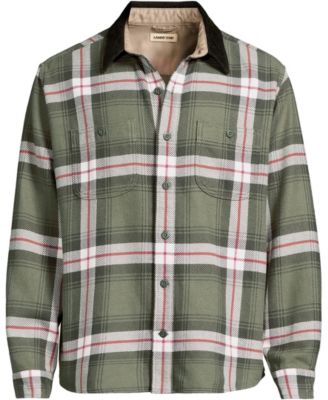 Men's Authentic Flannel Shirt with Corduroy Collar