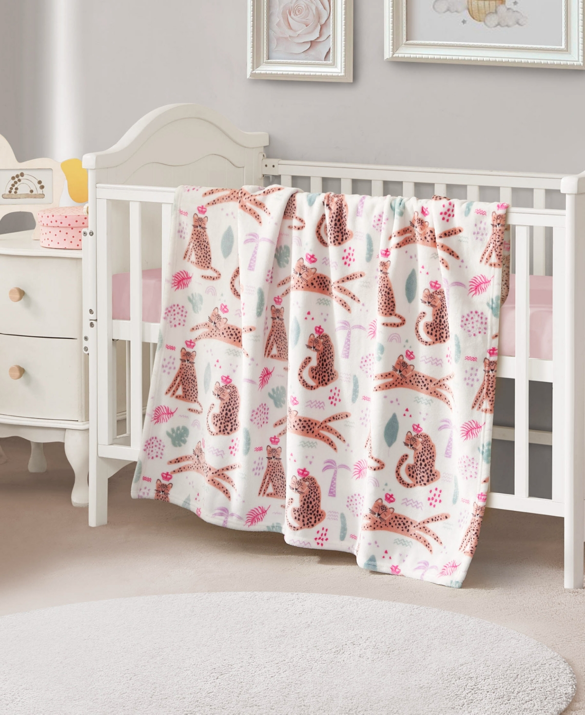 Juicy Couture Baby Plush Throw Blankets, 40" X 50" In Multi
