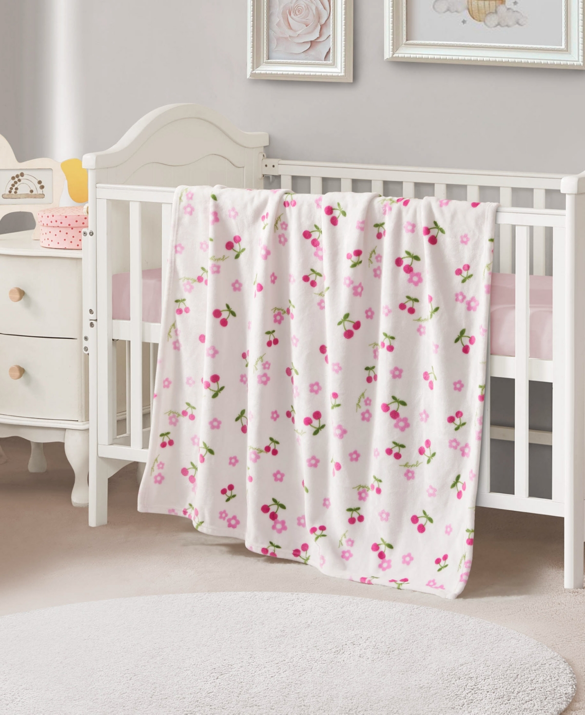 Juicy Couture Baby Plush Throw Blankets, 40" X 50" In Multi