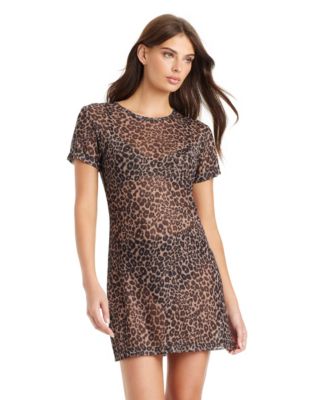 French Kitty Crew Neck Coverup Dress