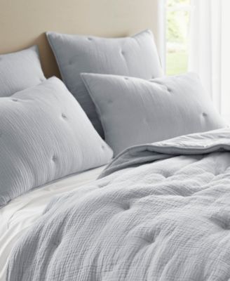 Harbor House Breeze Cotton Embroidered 3-Pc. Quilt Set, King