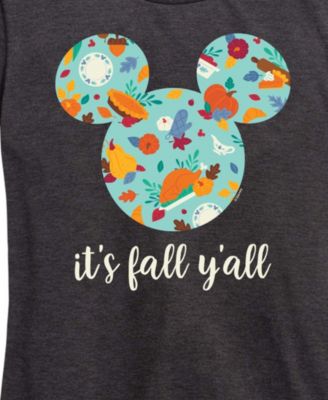 Disney It's Plus Size Y'all Mickey Mouse Women's Short Sleeve Graphic T-shirts