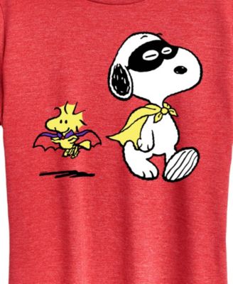 Snoopy and Woodstock Halloween Costume Women's Short Sleeve Graphic T-shirts