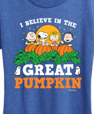 Peanuts Gang Halloween Great Pumpkin Women's Short Sleeve Graphic T-shirts
