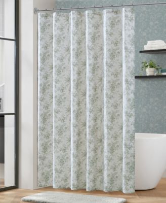 Walled Garden Tonal Floral Shower Curtain, 72" x 84"