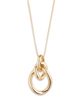 Lauren Ralph Lauren - Gold-Tone Slider Pendant Necklace