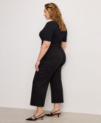 Women's Cropped Palazzo Jeans