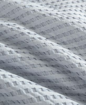 Solid Waffle 3-Pc. Duvet Cover Set, Full/Queen