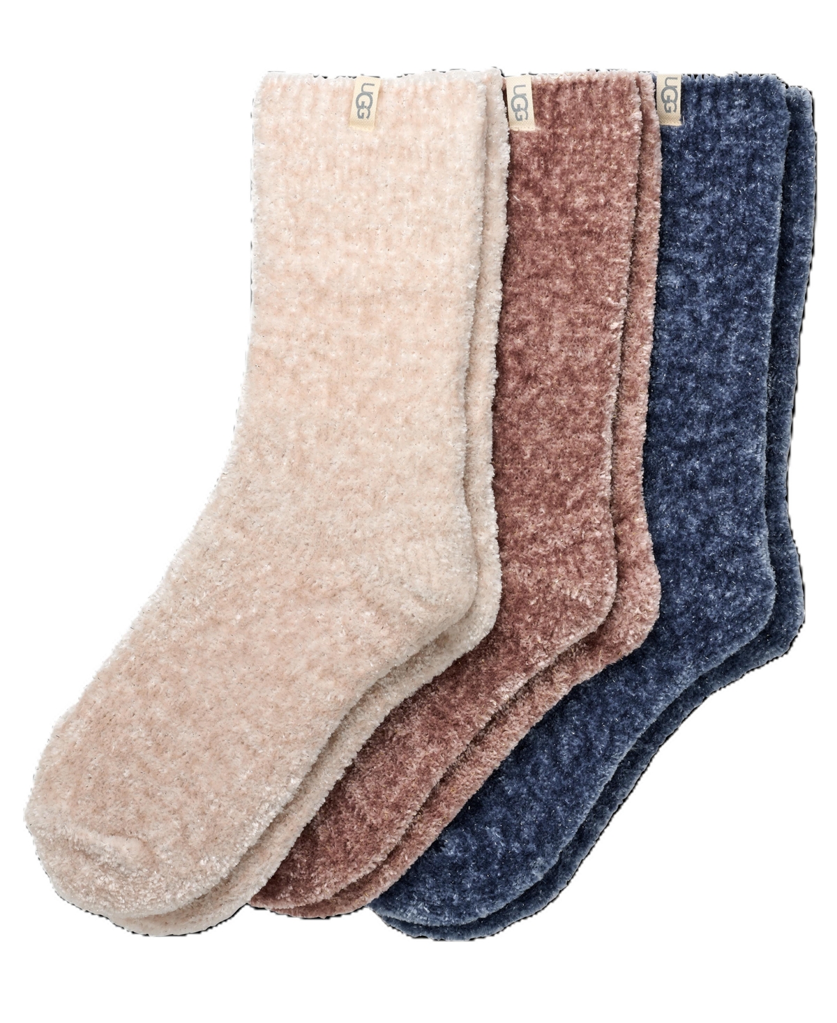 Ugg Women's 3-pack Leda Sparkle Cozy Crew Socks