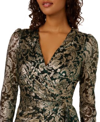 Women's Long Sleeve Short Wrap Dress