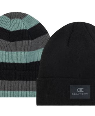 Men's 2-Piece Charlie Logo Embroidered Beanie Set