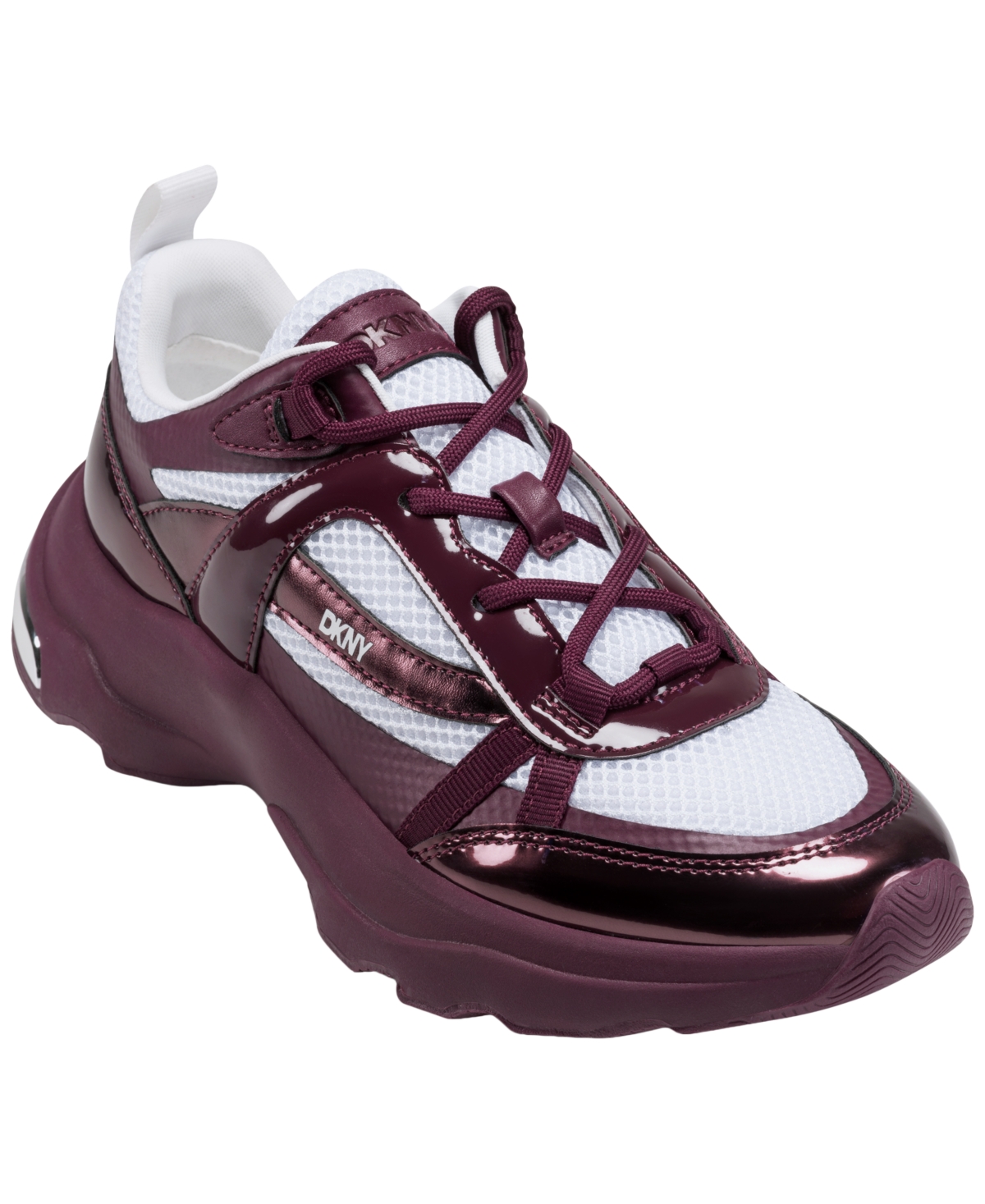 Dkny Women's Juna Lace-up Sneakers In Burgundy