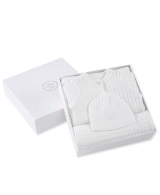 Baby Boys' and Girls' Cardigan, Blanket and Hat Gift, 3-Piece Set