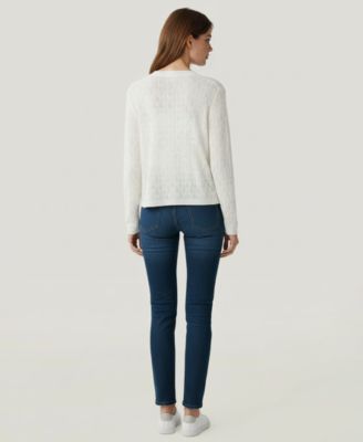 Soft by Women's Cashmere Pointelle Cardigan Sweater