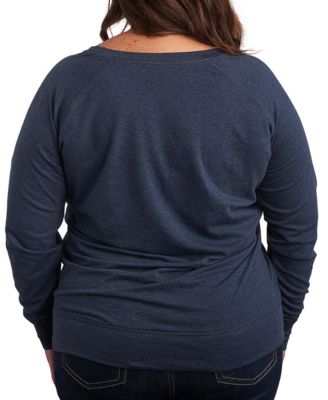 Plus Size Snoopy Christmas French Terry Long Sleeve T-Shirt