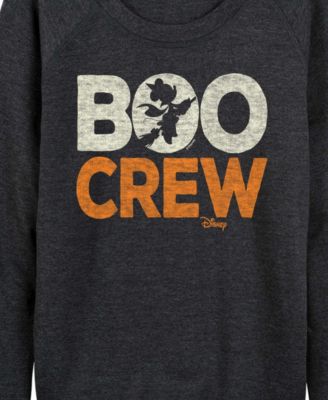 Plus Size Disney Halloween Minnie Mouse Boo Crew French Terry Long Sleeve T-Shirt