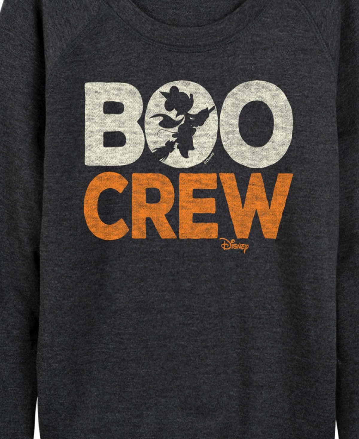 Hybrid Apparel Disney Halloween Minnie Mouse Boo Crew Women's French Terry Long Sleeve Shirt