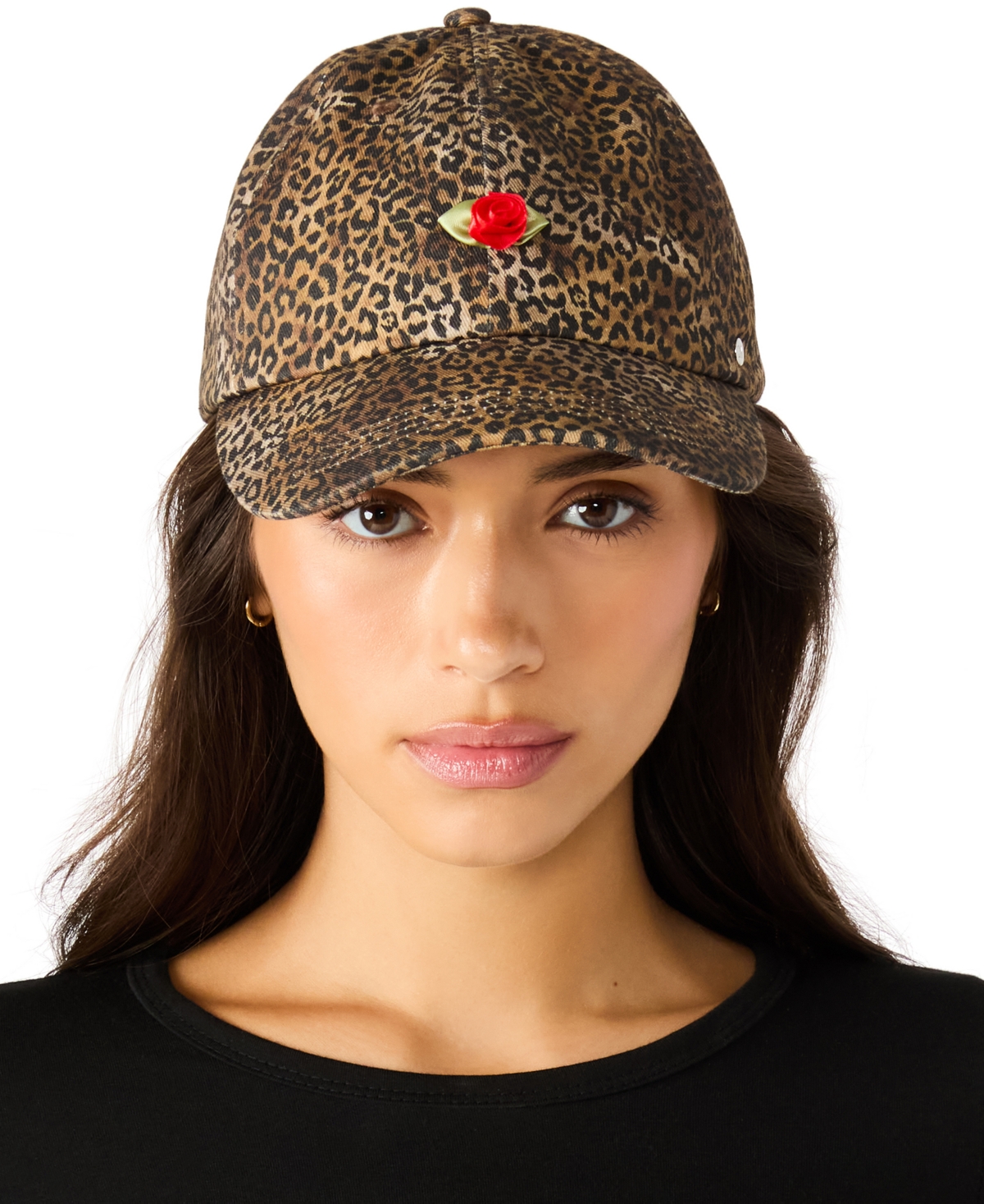 Steve Madden Final Rose Leopard Baseball Cap