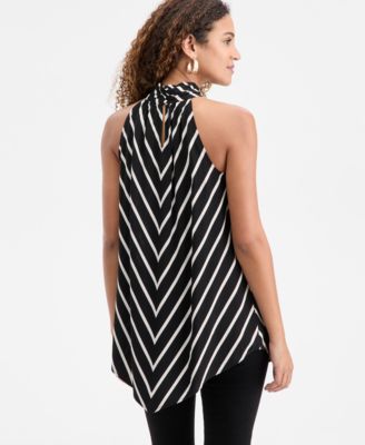 Women's Chevron Point-Hem Halter Top, Macy's Exclusive