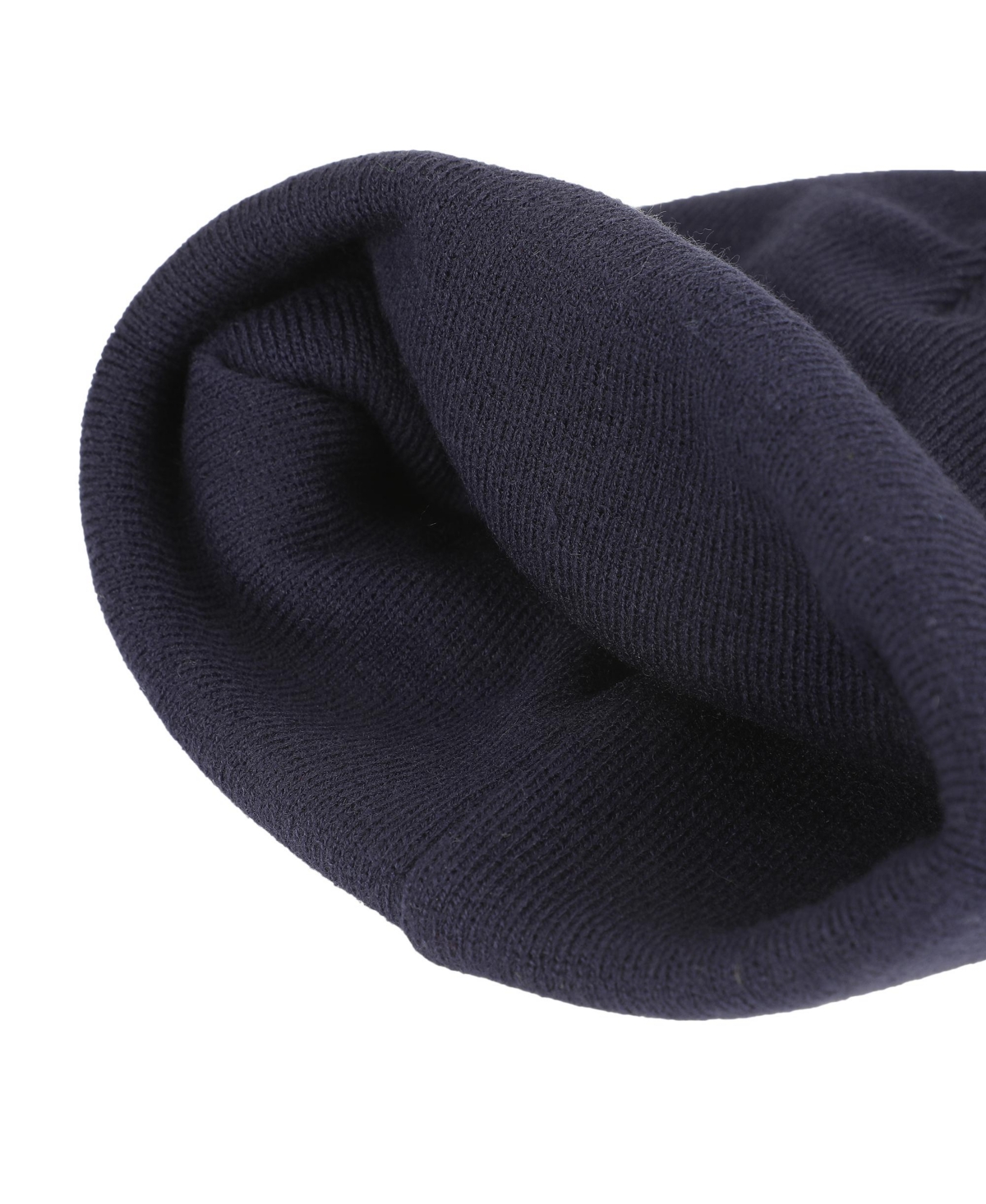 Stranger Things Men's Wsqk Embroidery Navy Acrylic Yarn Standard Cuff Beanie